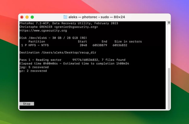 processo di recupero