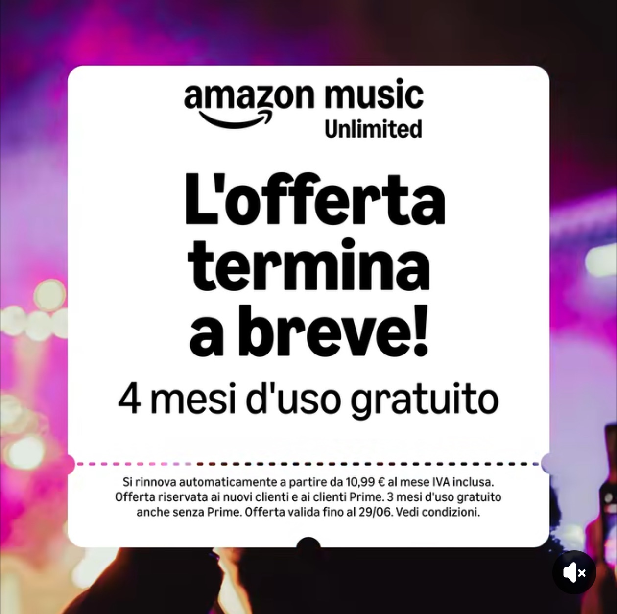 Ultime ore per riscattare i tuoi 4 mesi di musica gratis | Scade domani